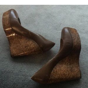 Christian Louboutin cork wedges